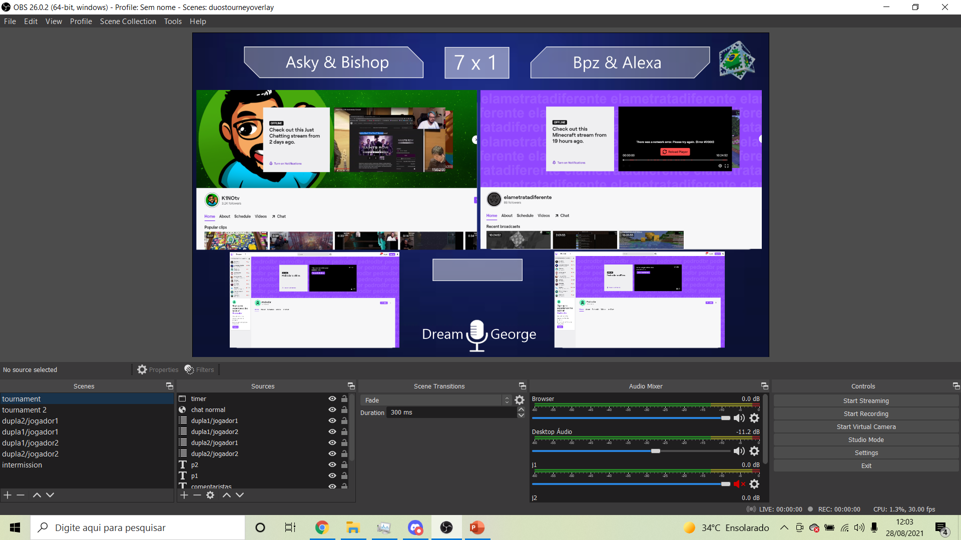 Duos Tournament Setup